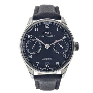 IWC Portuguese Stainless Steel Black Dial 42mm Automatic Men’s Watch IW500109